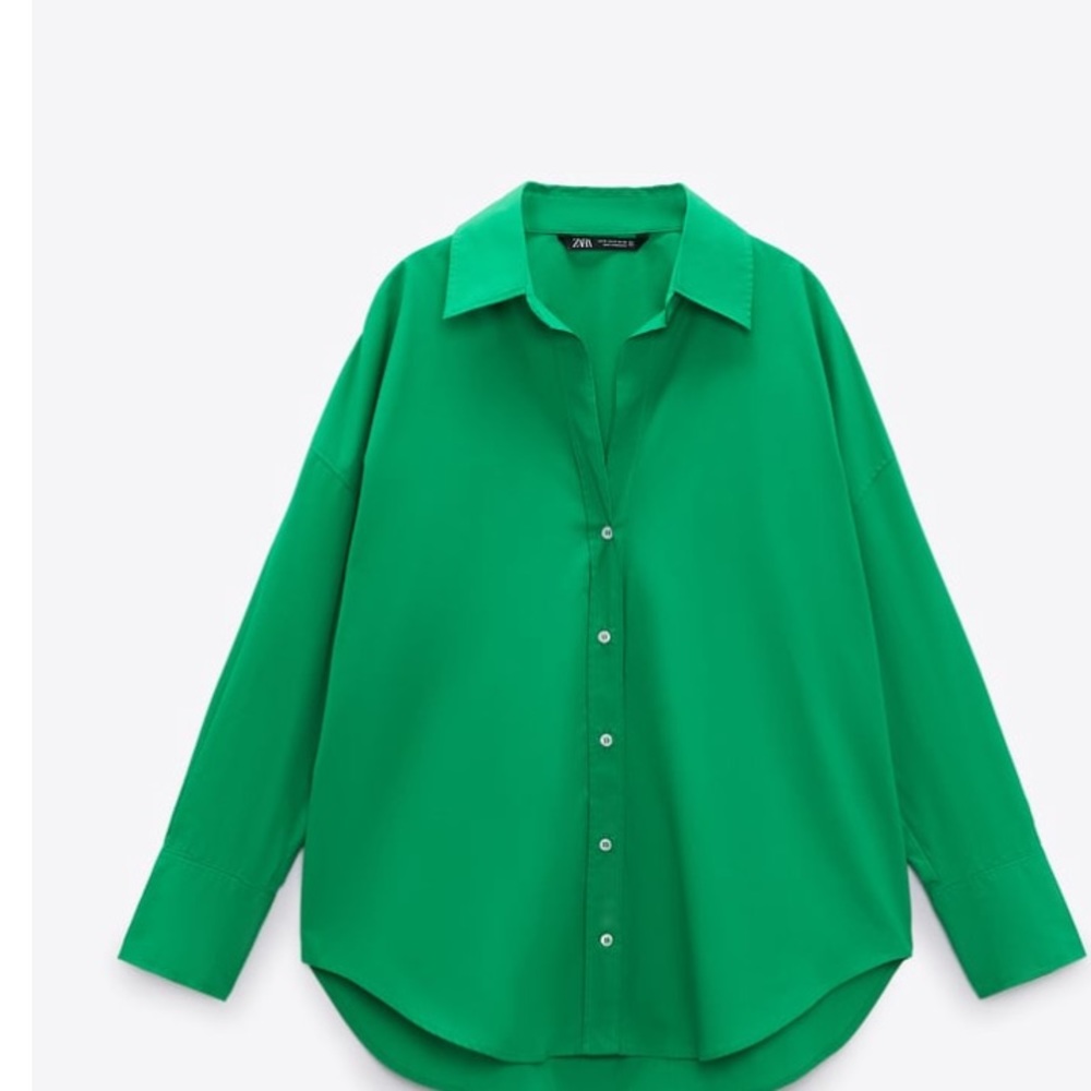 Brand New Zara Poplin Shirt